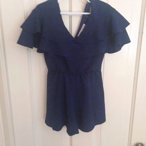 Girls navy romper size small